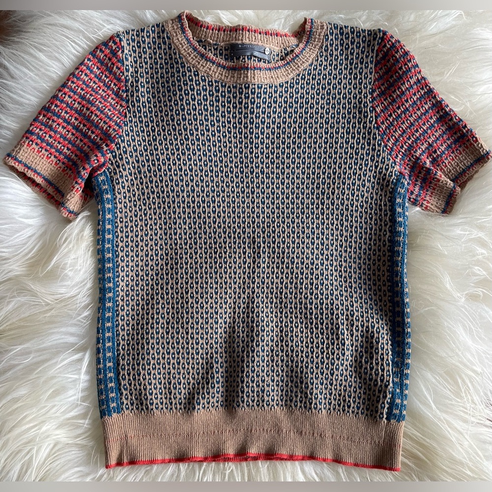 (Anthropologie) short sleeve sweater